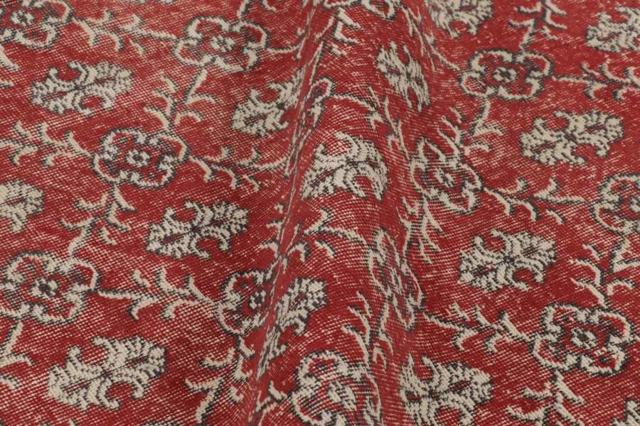 Vintage Turkish Floral Rug