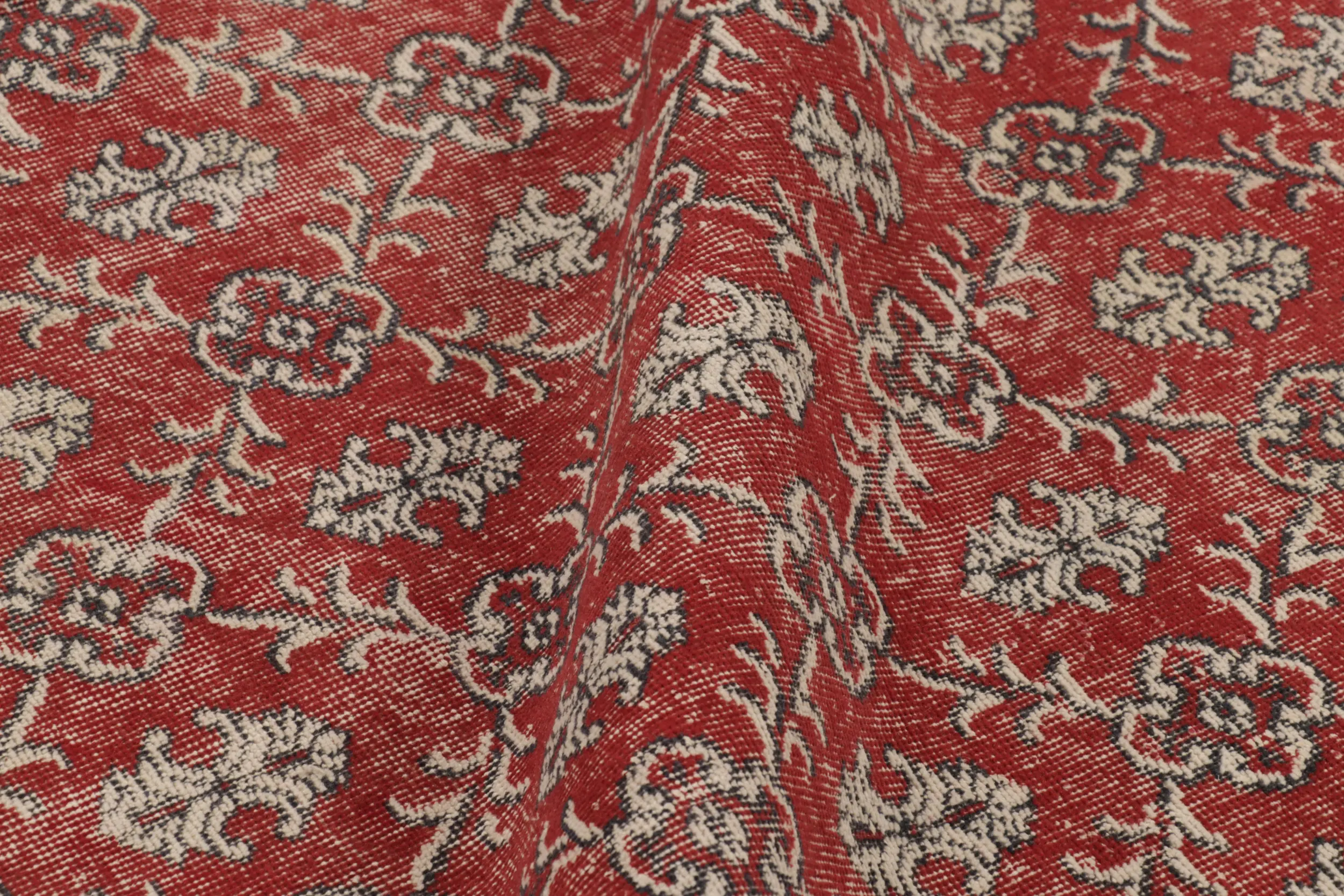 Vintage Turkish Floral Rug