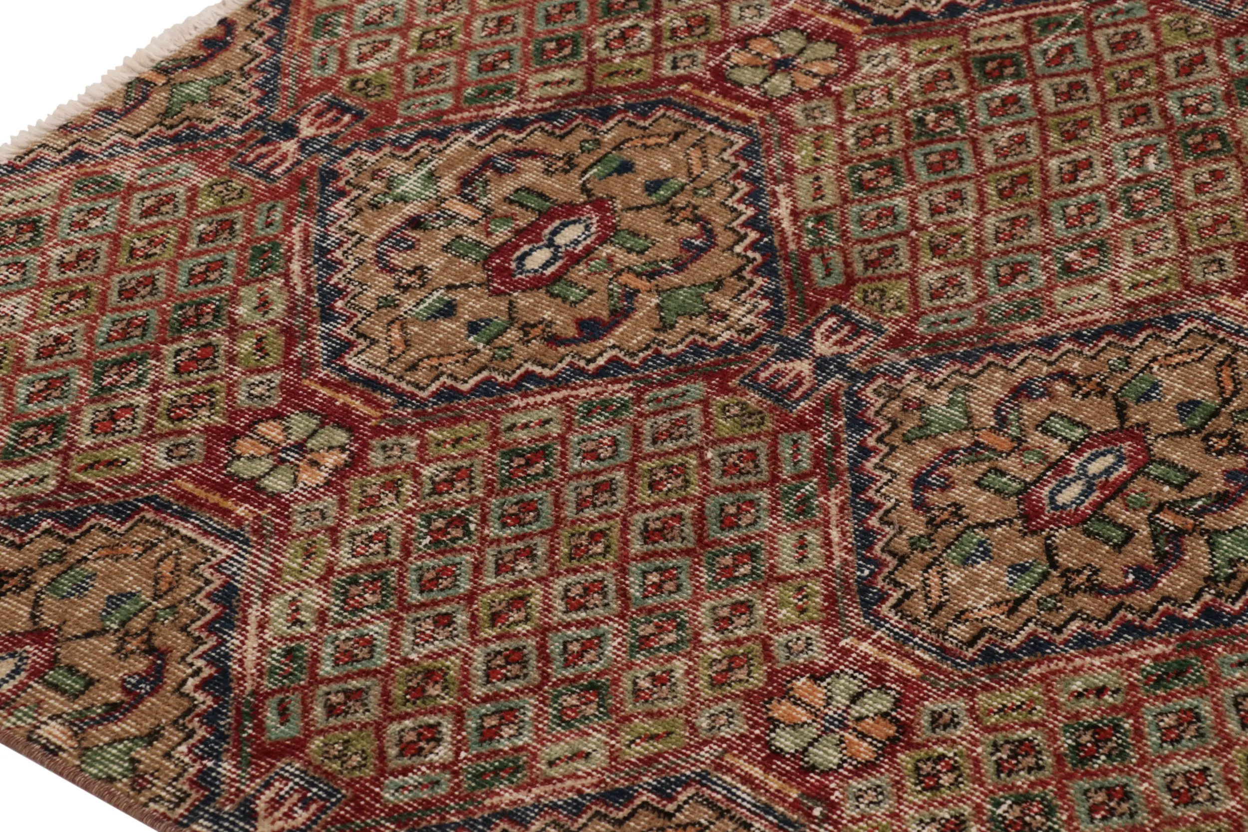 Vintage Turkish Floral Rug