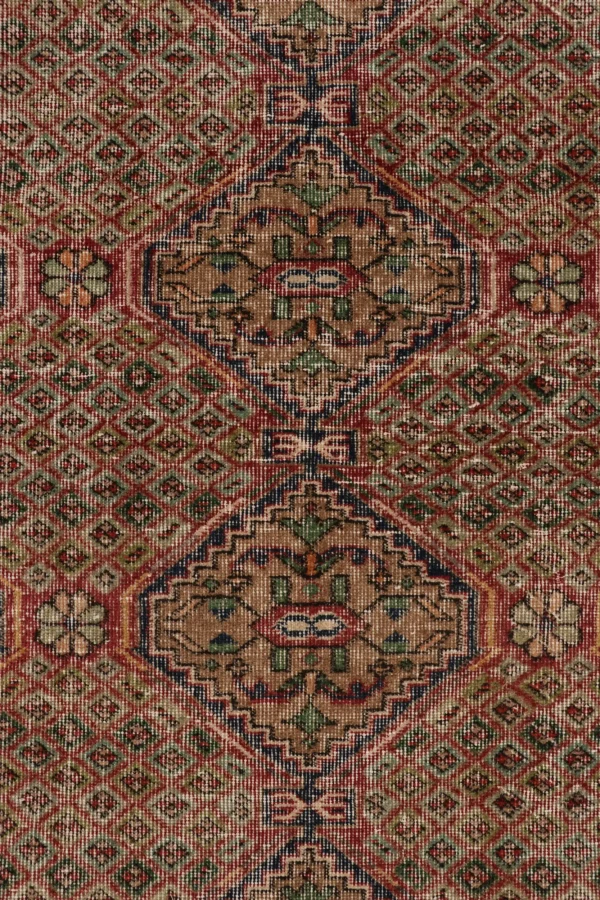 Vintage Turkish Floral Rug