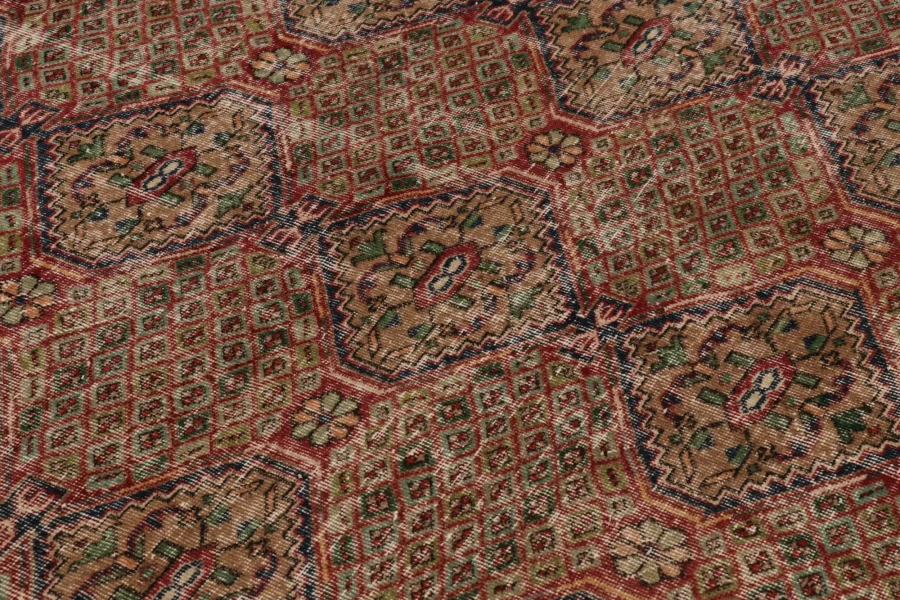 Vintage Turkish Floral Rug