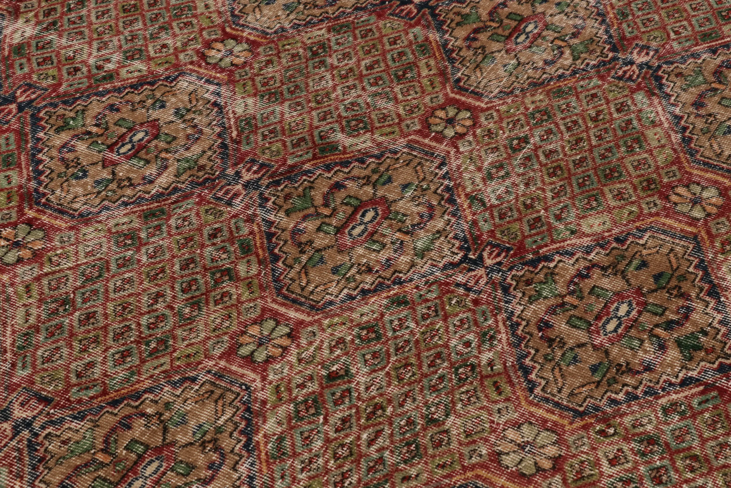 Vintage Turkish Floral Rug