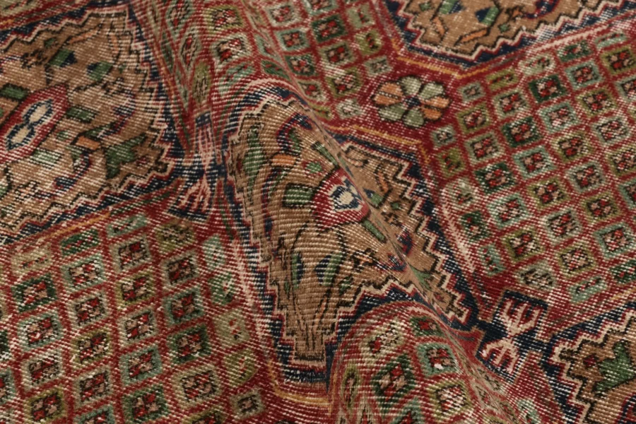 Vintage Turkish Floral Rug