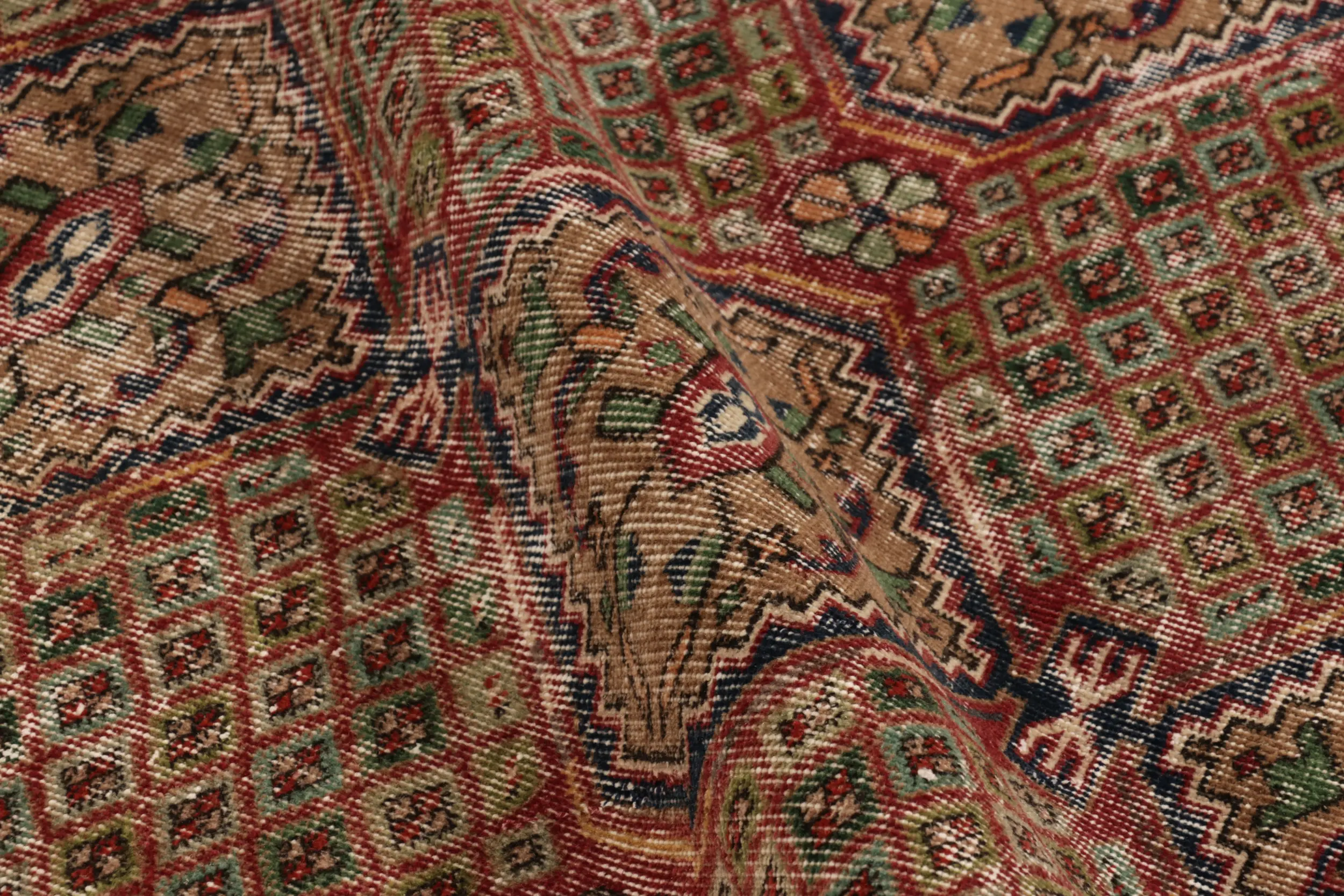 Vintage Turkish Floral Rug