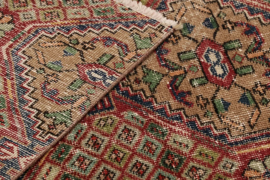 Vintage Turkish Floral Rug