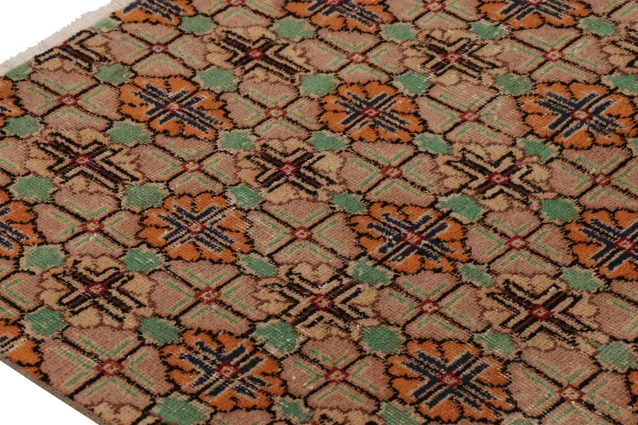Vintage Turkish Floral Rug