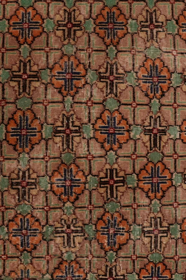 Vintage Turkish Floral Rug