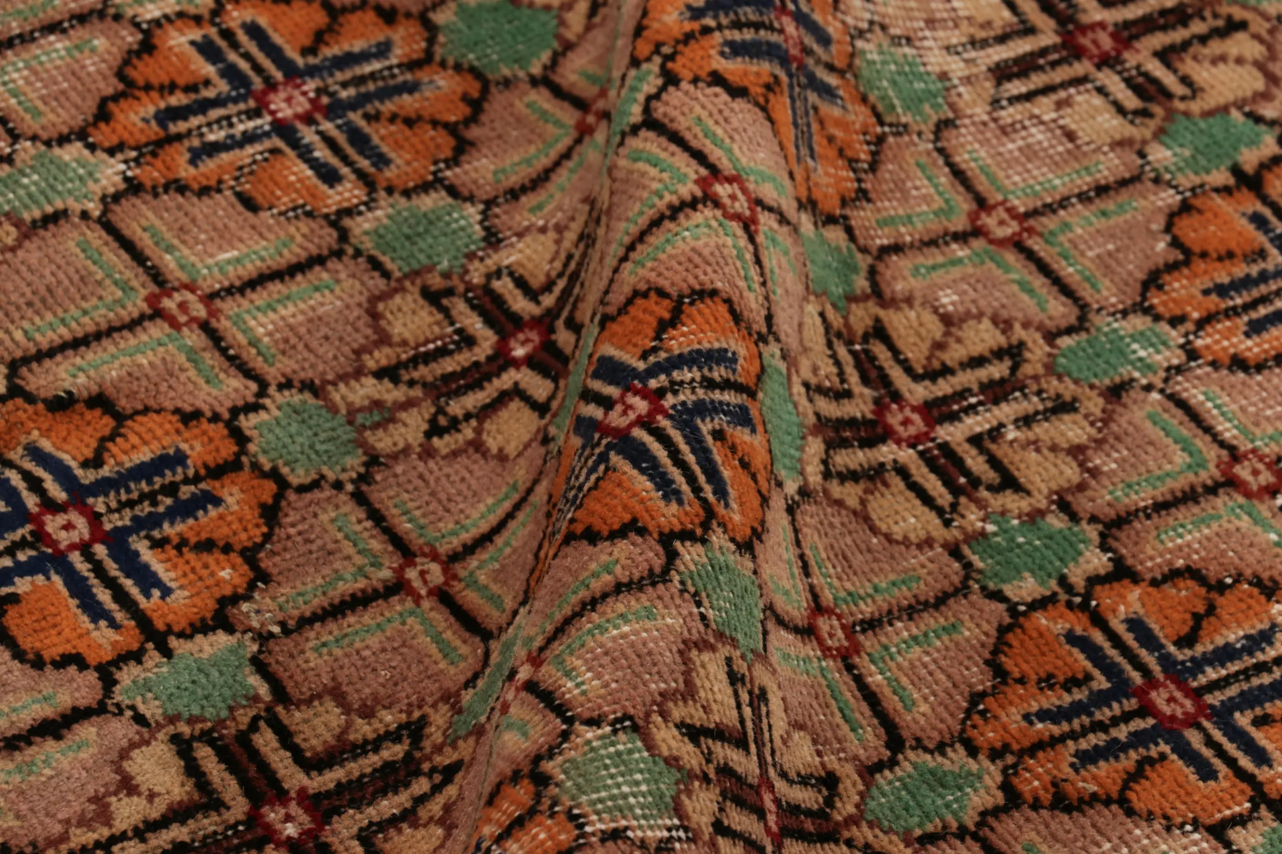 Vintage Turkish Floral Rug