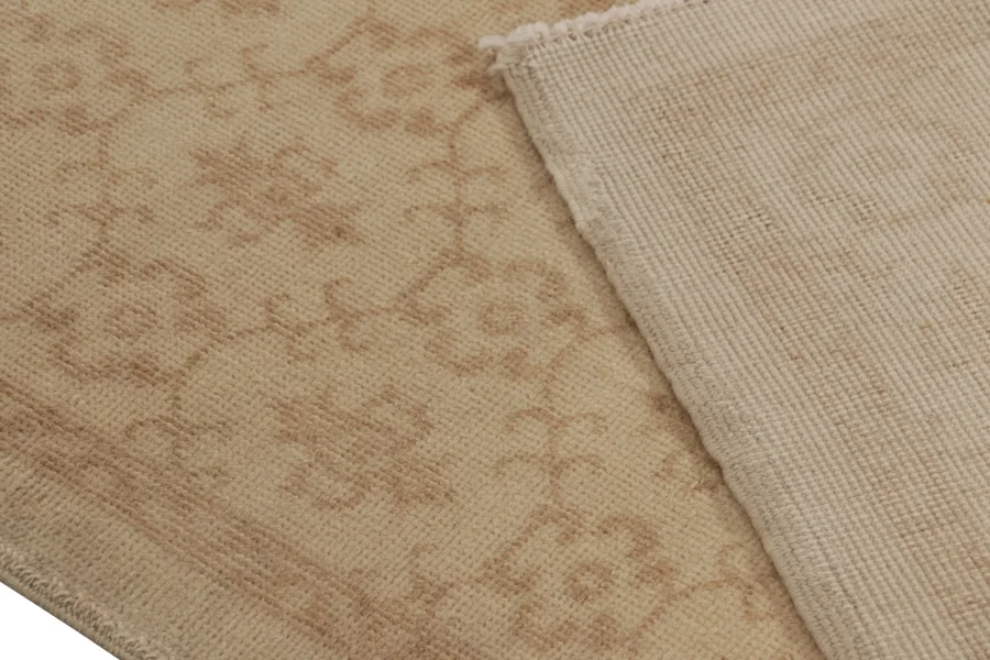 Vintage Turkish Distressed Geometric Runner Rug