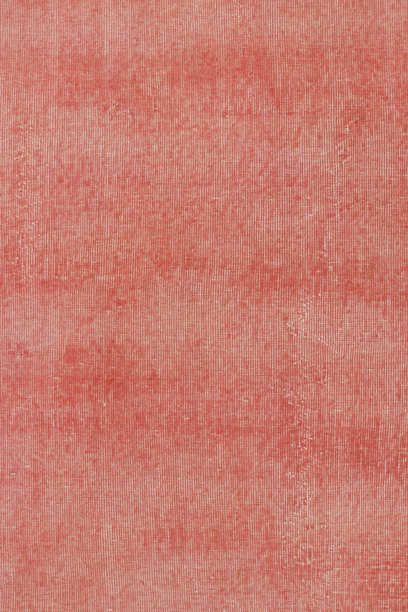 Vintage Turkish Distressed Runner Rug, Solid/Stripes
