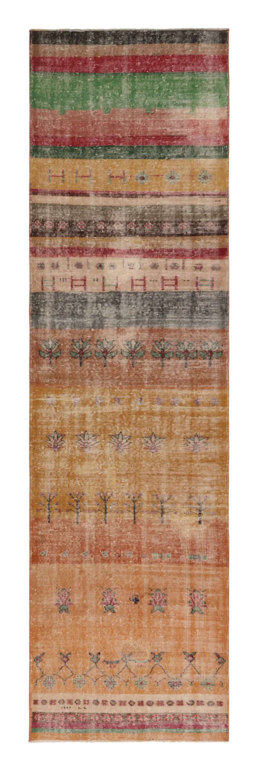 Vintage Turkish Geometric Runner