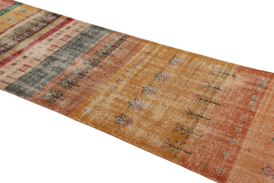 Vintage Turkish Geometric Runner