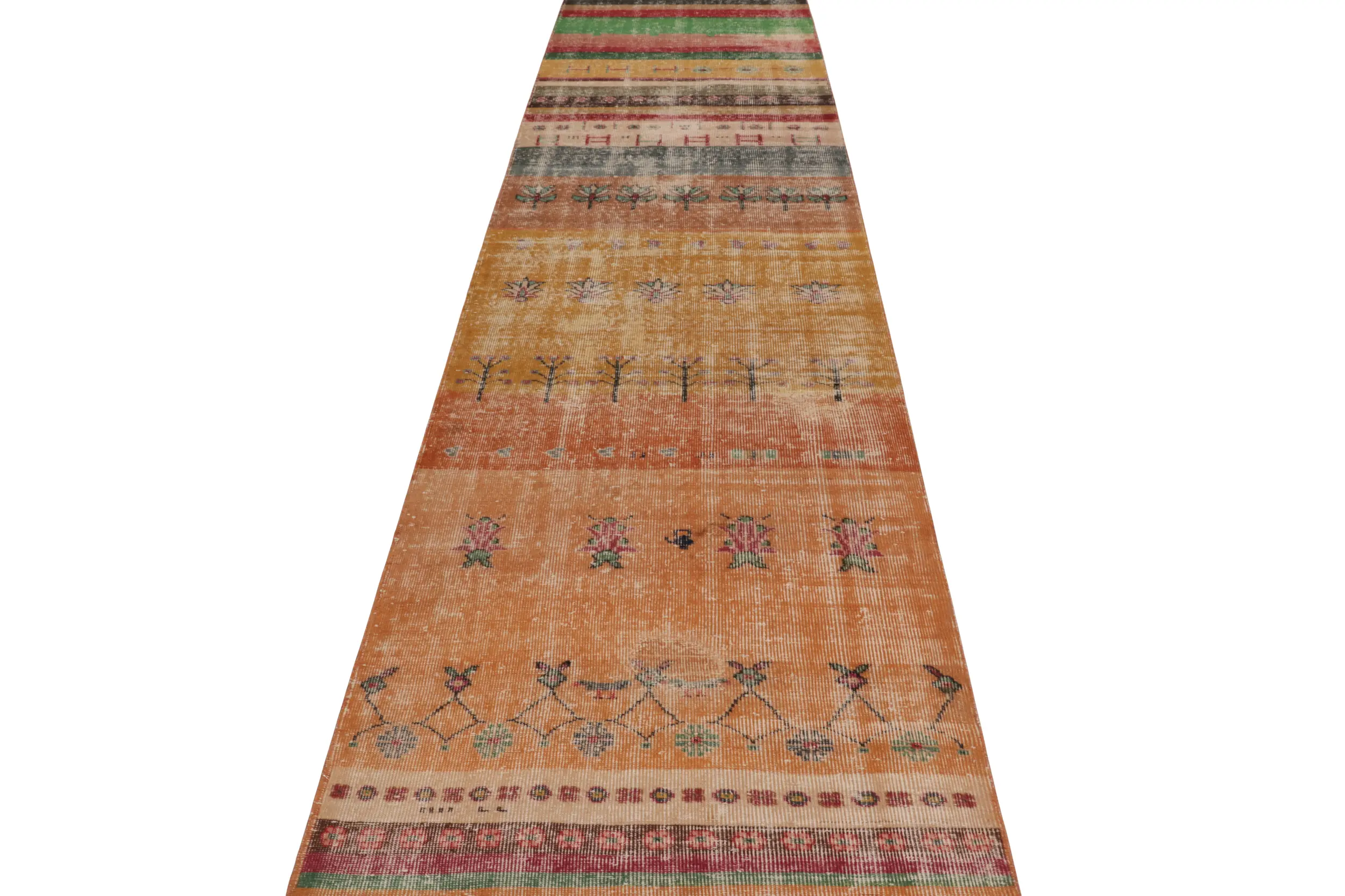 Vintage Turkish Geometric Runner