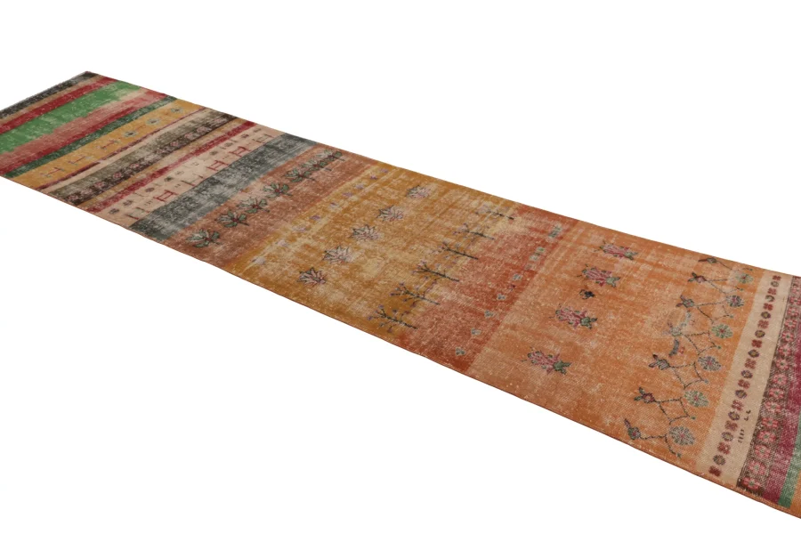 Vintage Turkish Geometric Runner
