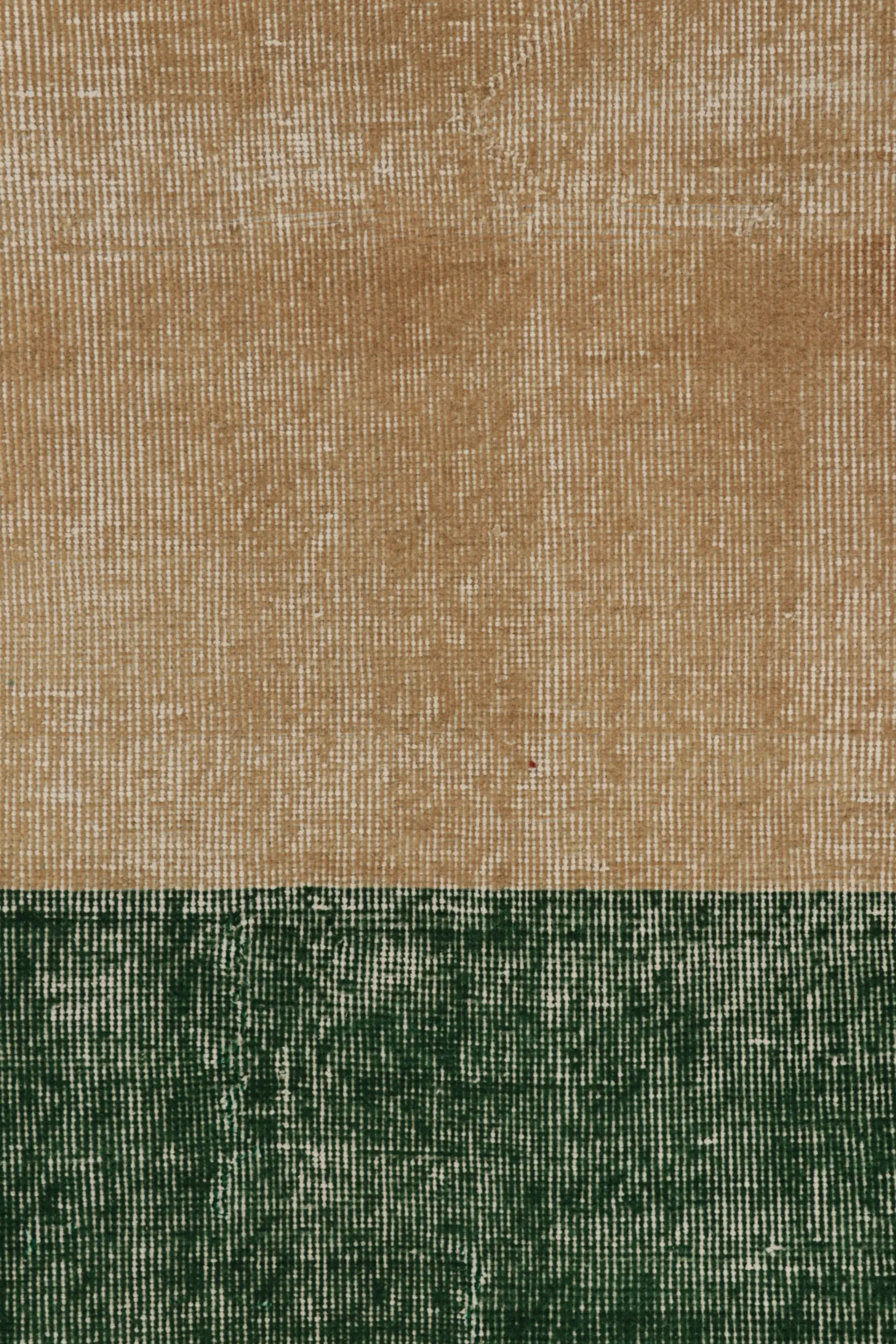 Vintage Distressed Zeki Müren Rug, Solid/Striped