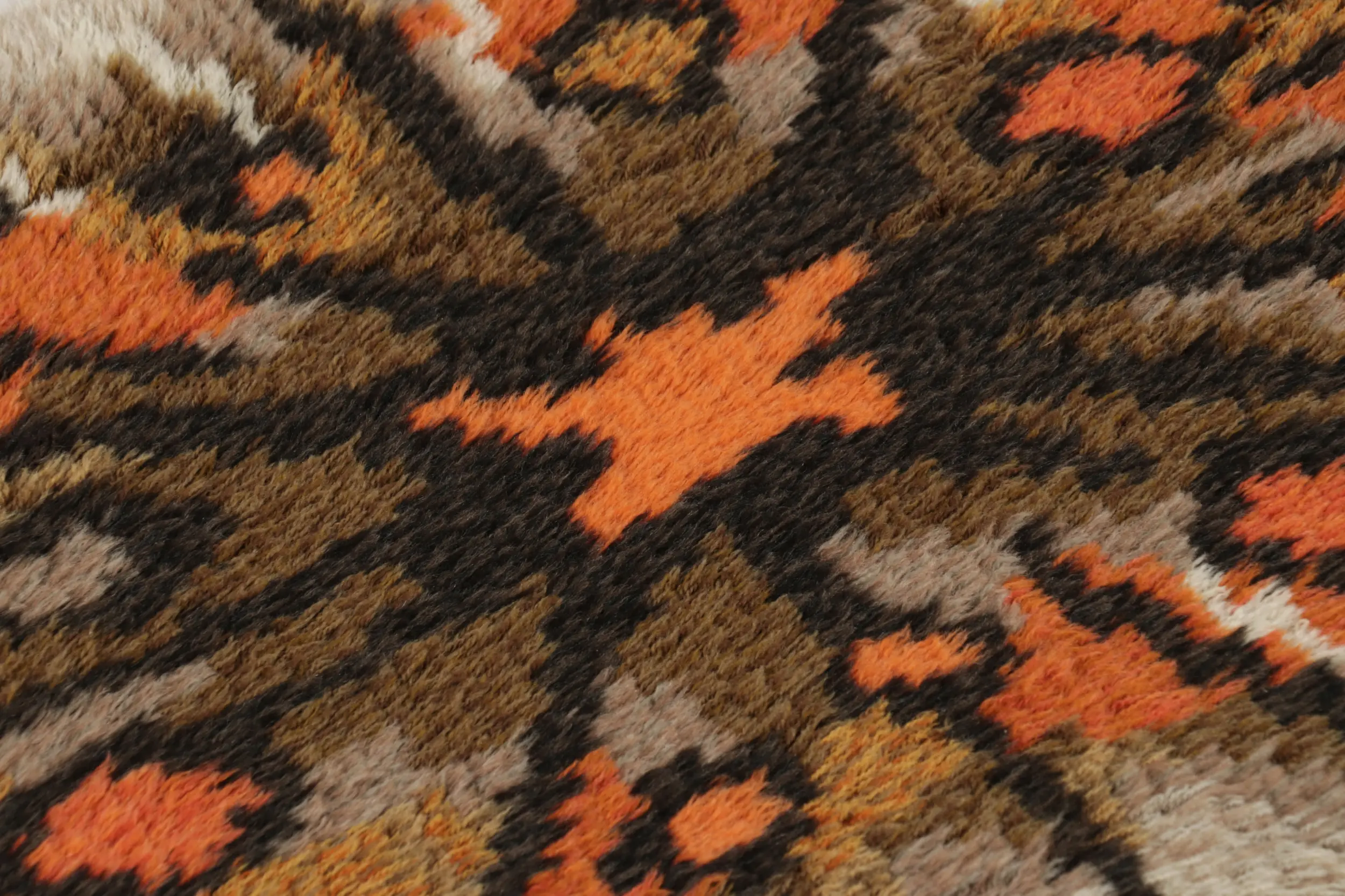 Vintage Swedish Abstract Rug