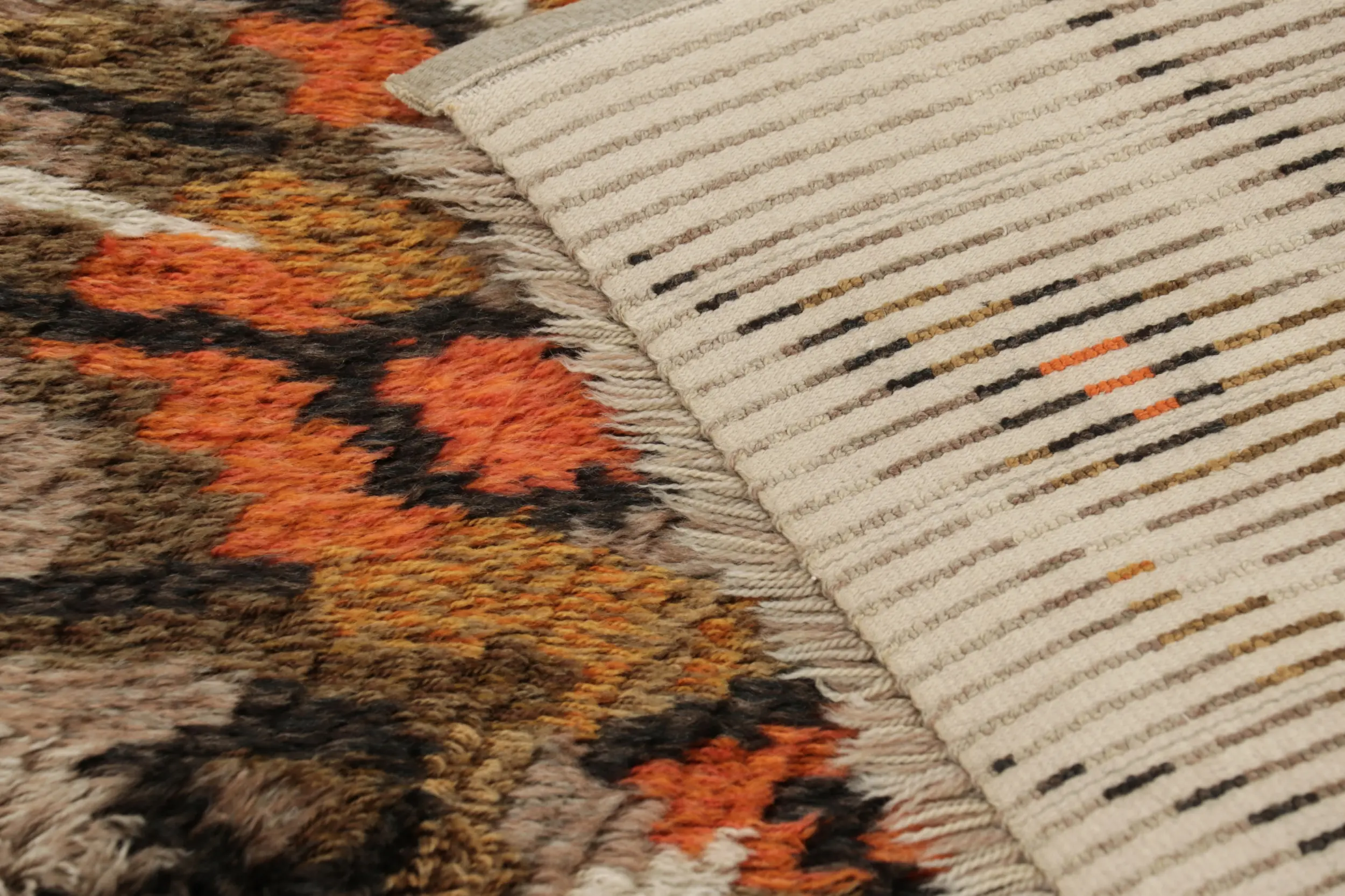 Vintage Swedish Abstract Rug