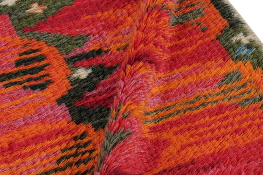 Vintage Swedish Abstract Rug