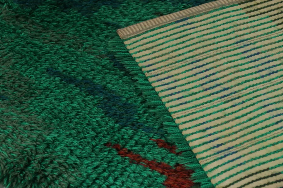 Vintage Swedish Scandinavian Rya Rug, Abstract