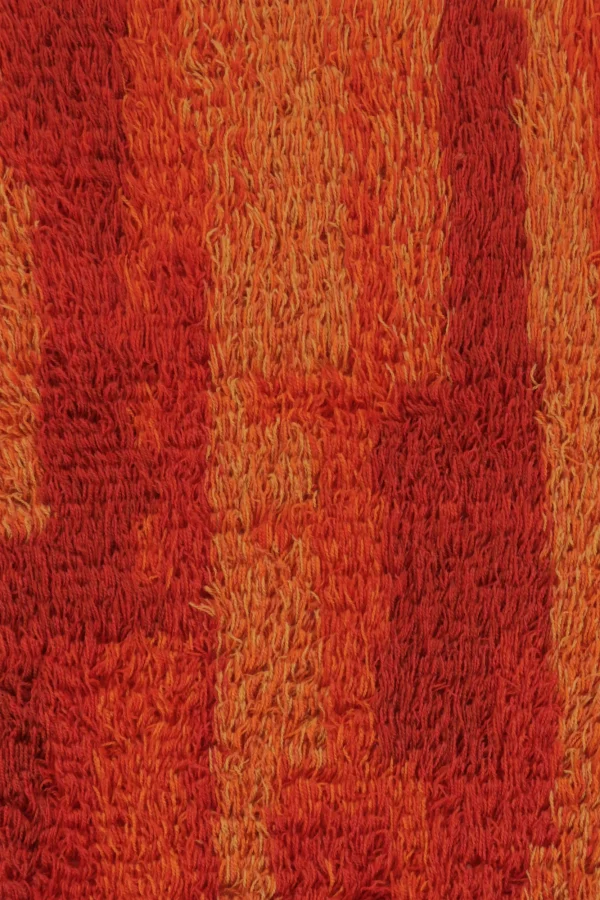 Vintage Swedish Geometric Abstract Rug