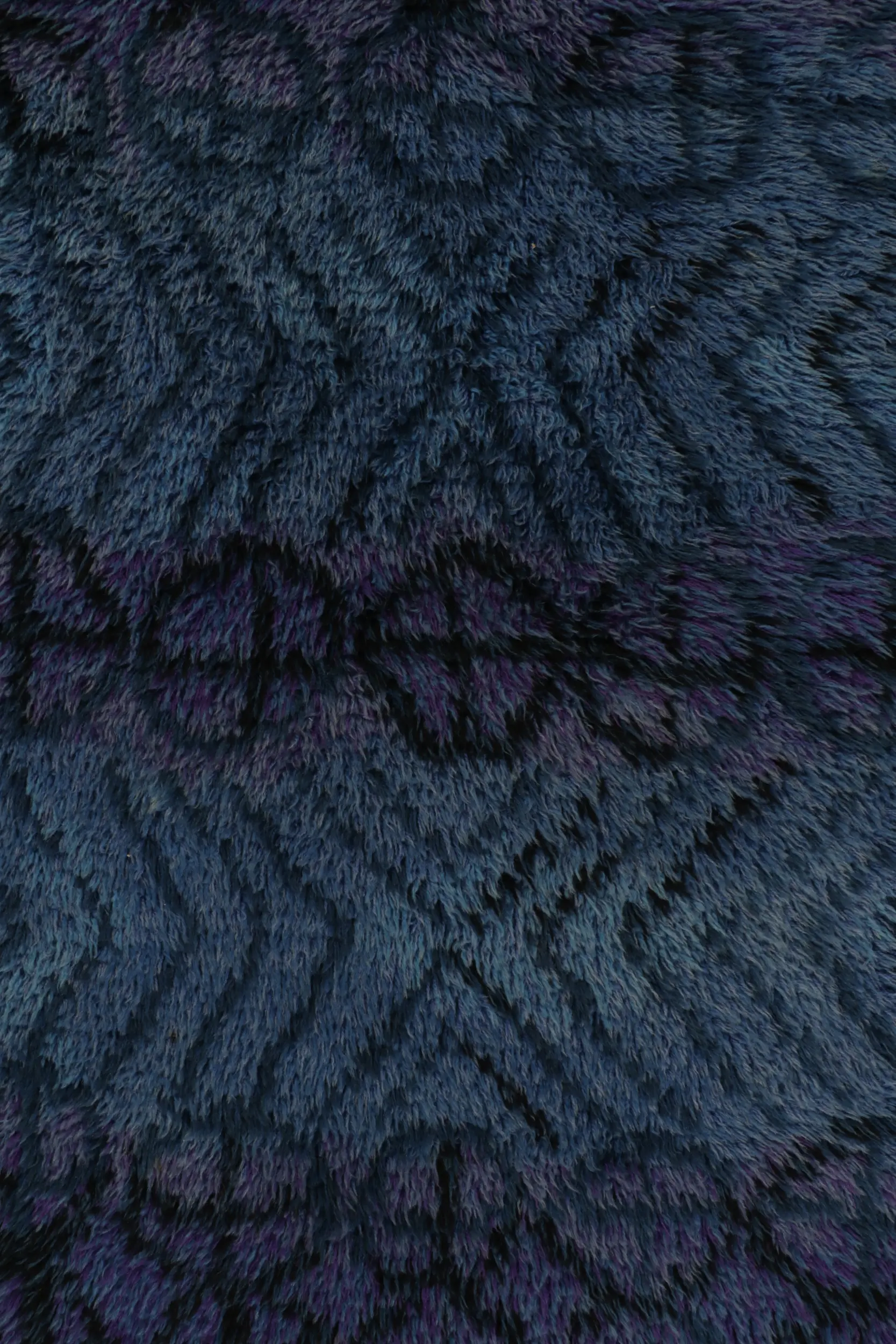 Vintage Swedish Geometric Abstract Rug