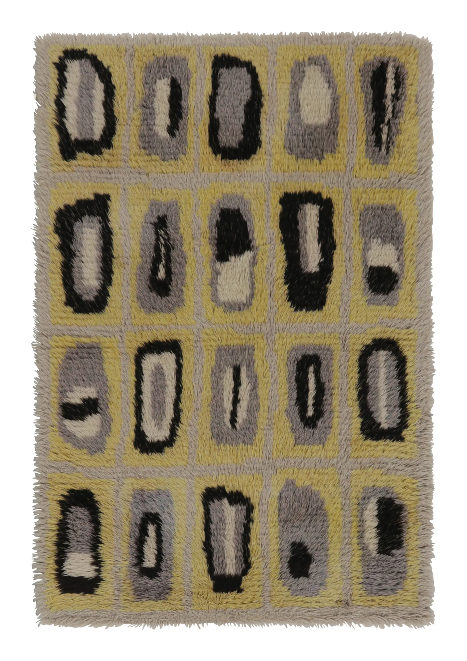 Vintage Swedish Abstract Rug