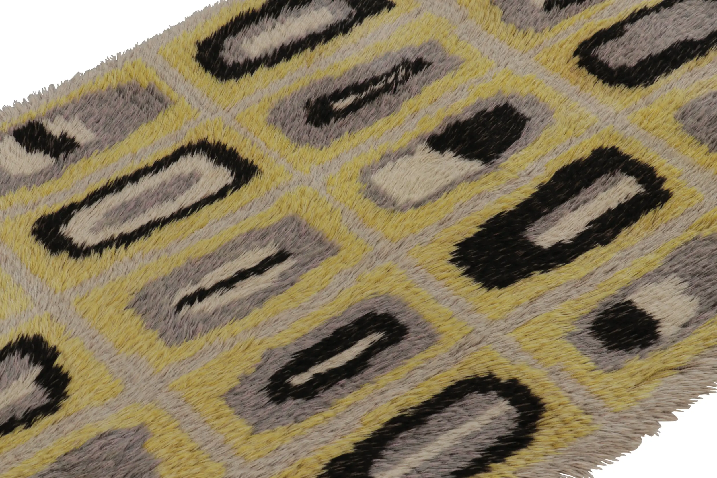 Vintage Swedish Abstract Rug
