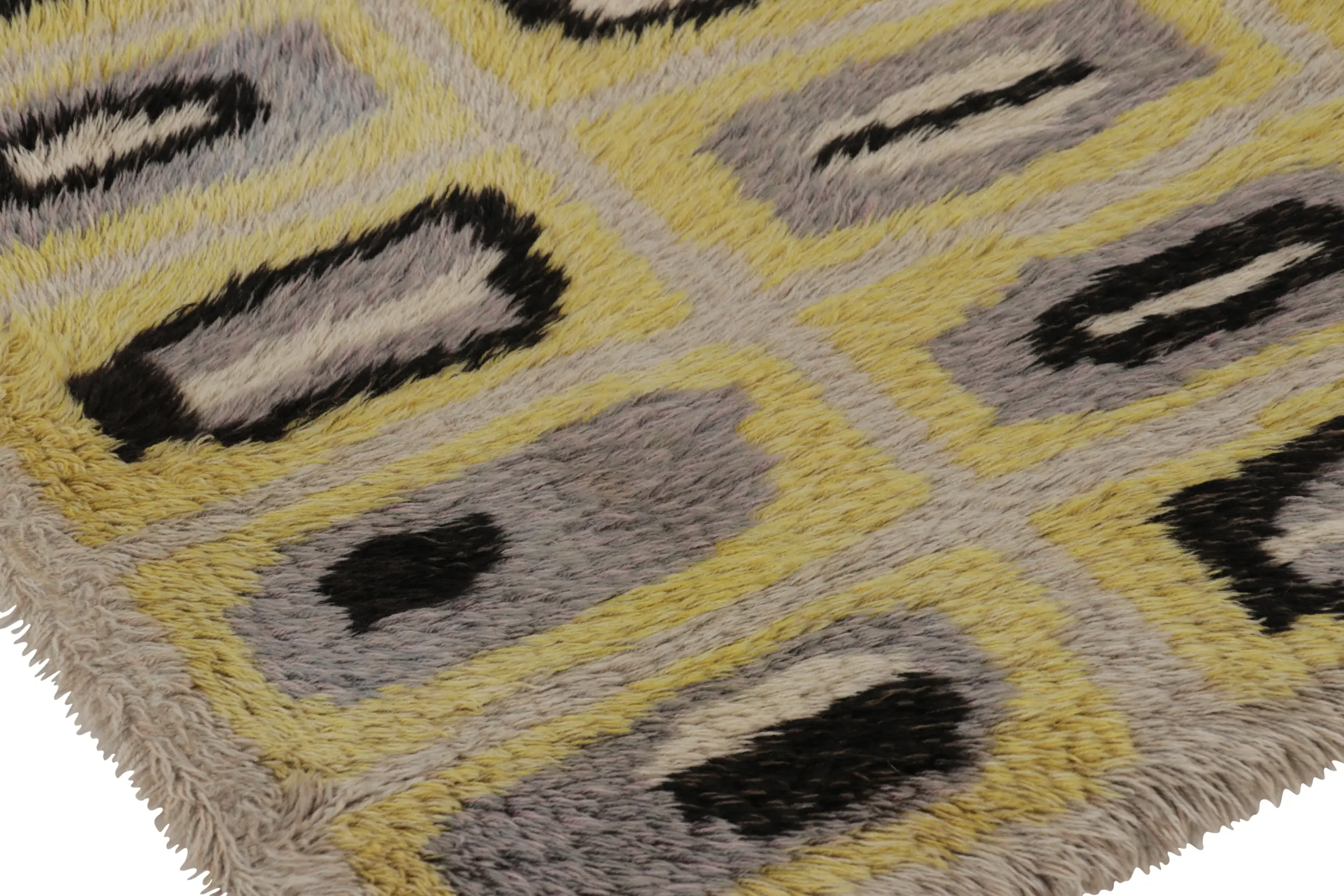 Vintage Swedish Abstract Rug
