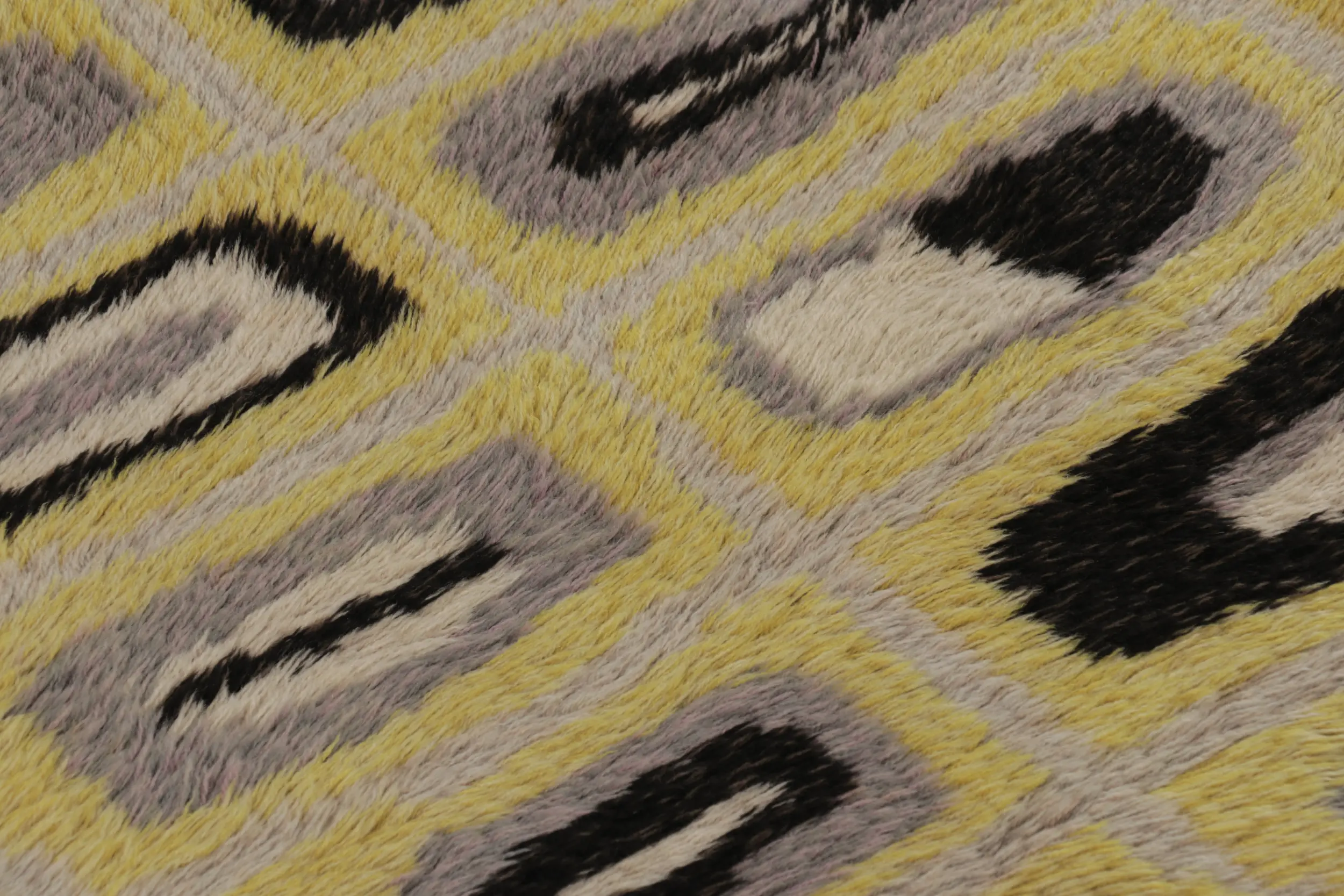 Vintage Swedish Abstract Rug