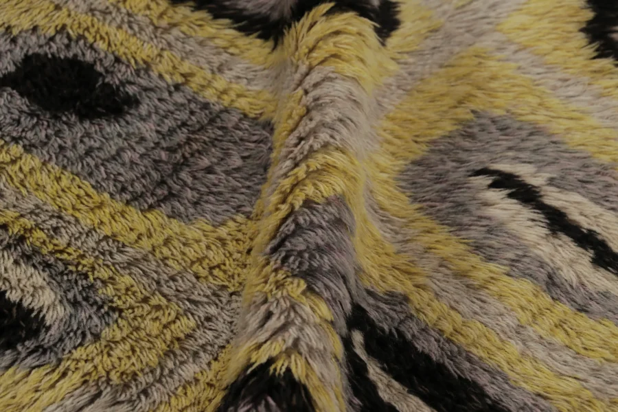 Vintage Swedish Abstract Rug