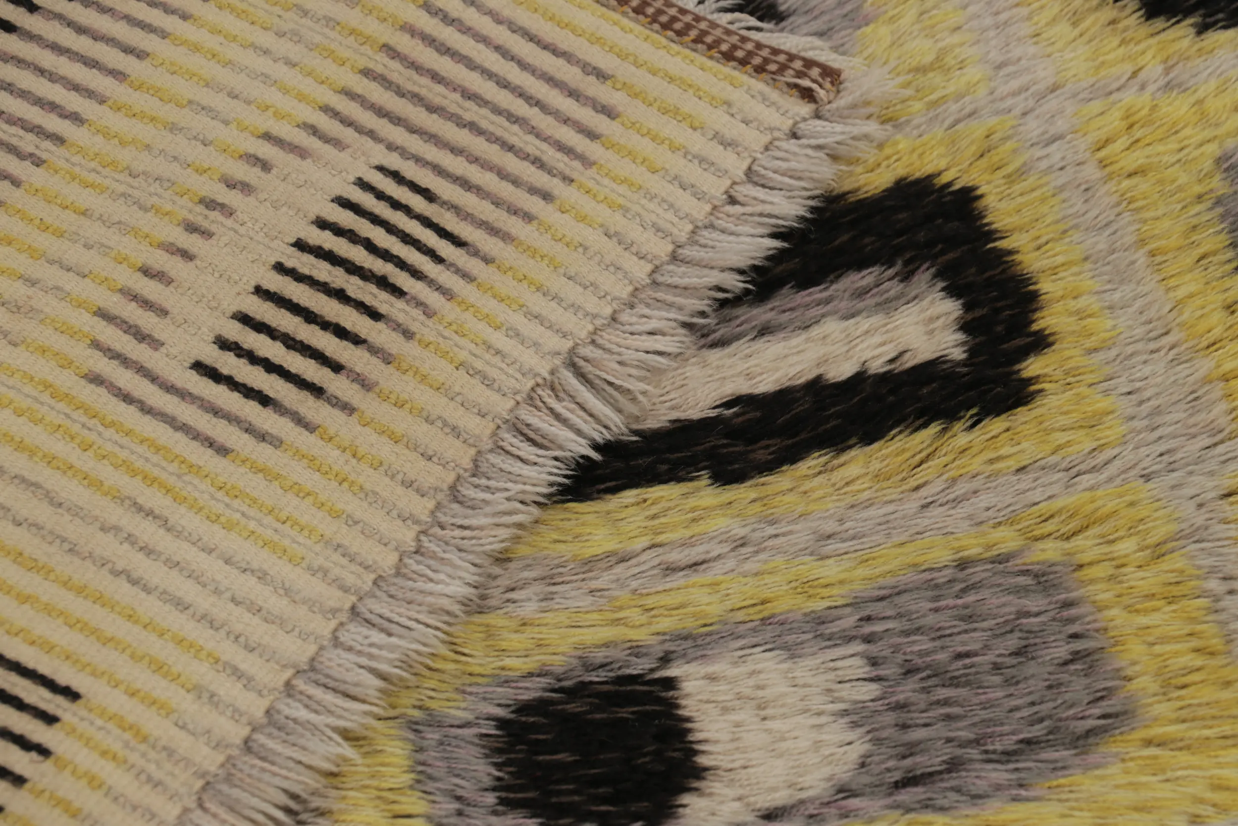 Vintage Swedish Abstract Rug