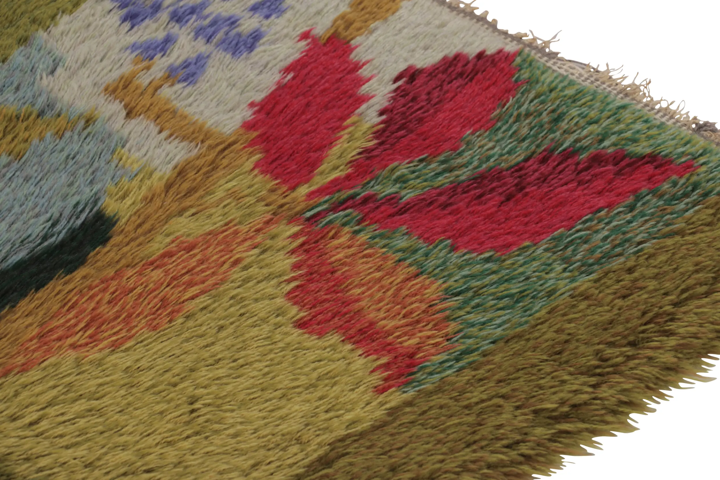 Vintage Swedish Abstract Rug