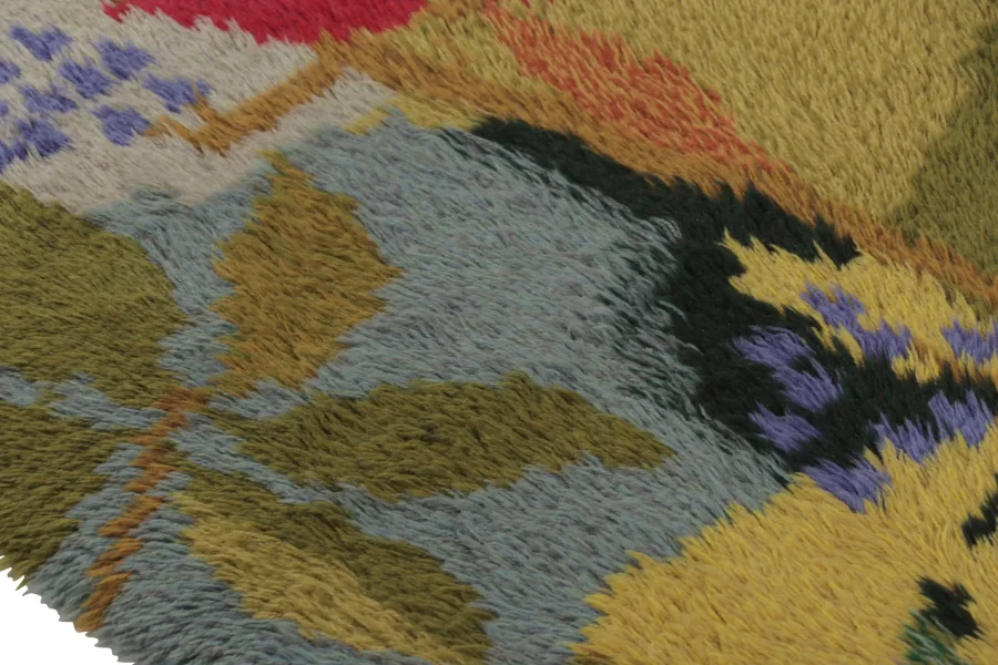 Vintage Swedish Abstract Rug