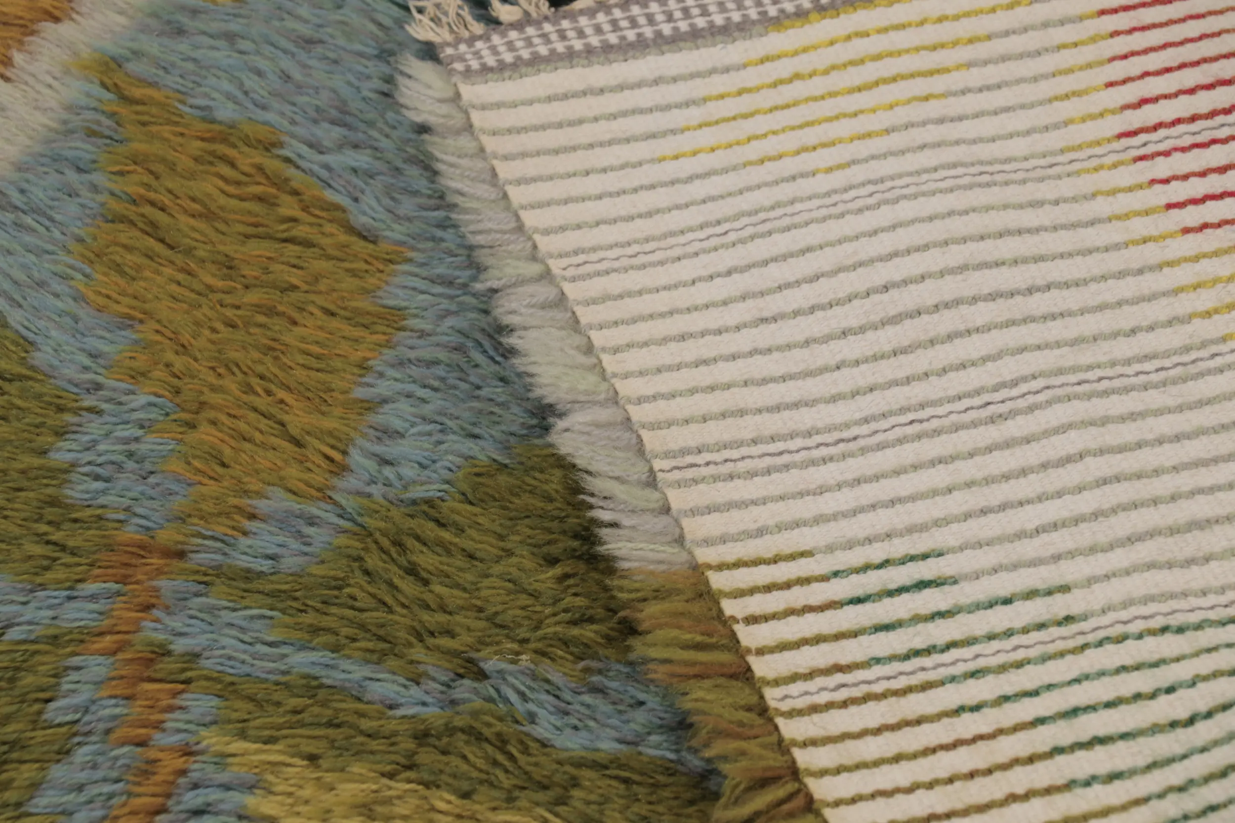 Vintage Swedish Abstract Rug