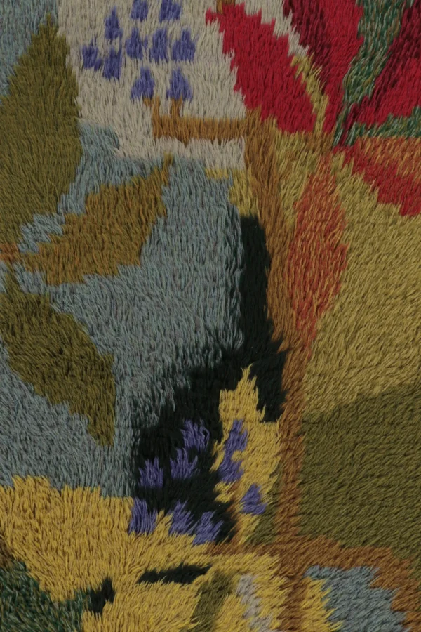 Vintage Swedish Abstract Rug