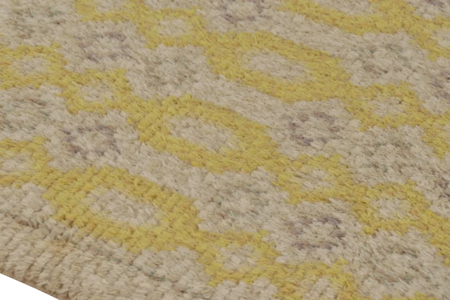 Vintage Swedish Geometric Rug