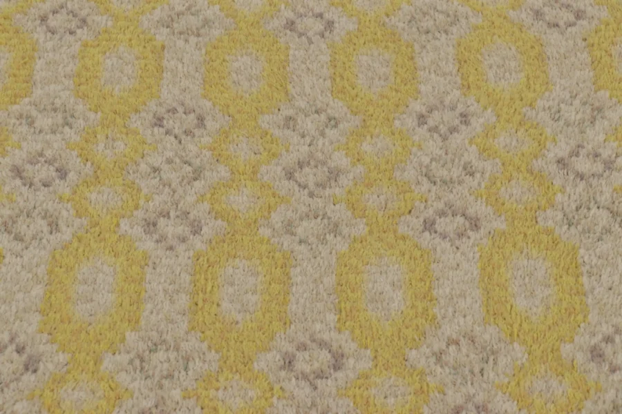 Vintage Swedish Geometric Rug
