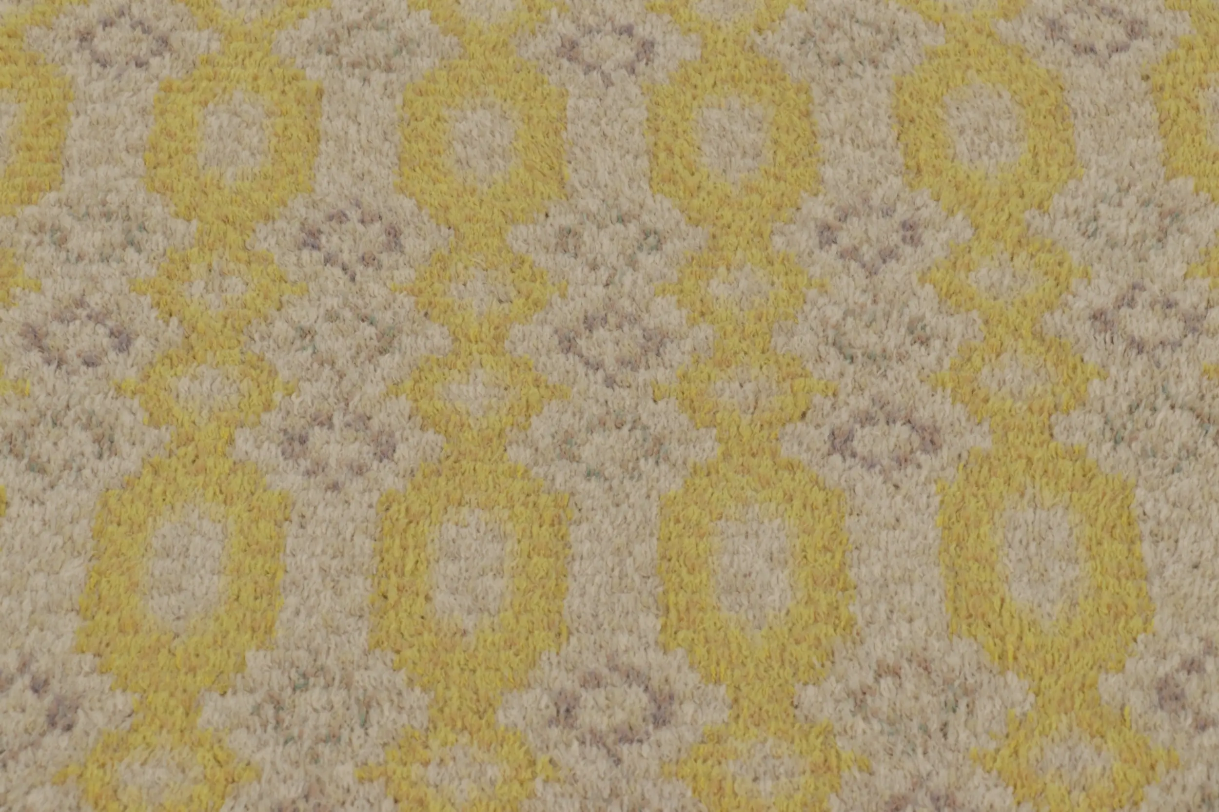 Vintage Swedish Geometric Rug