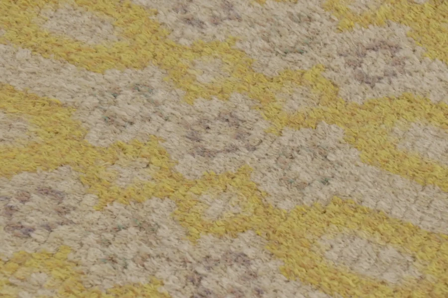Vintage Swedish Geometric Rug