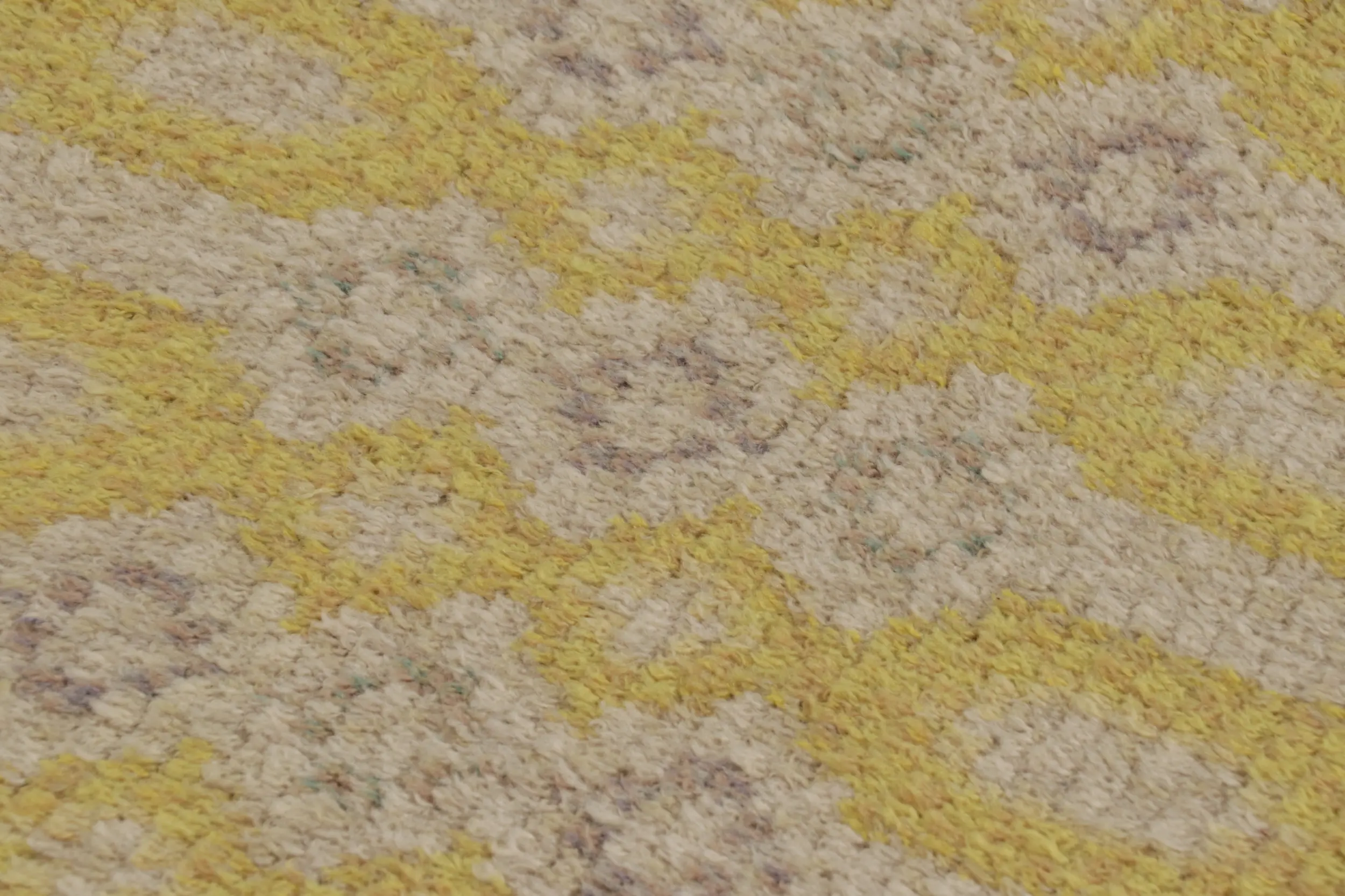 Vintage Swedish Geometric Rug