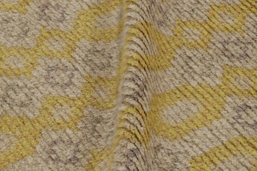 Vintage Swedish Geometric Rug