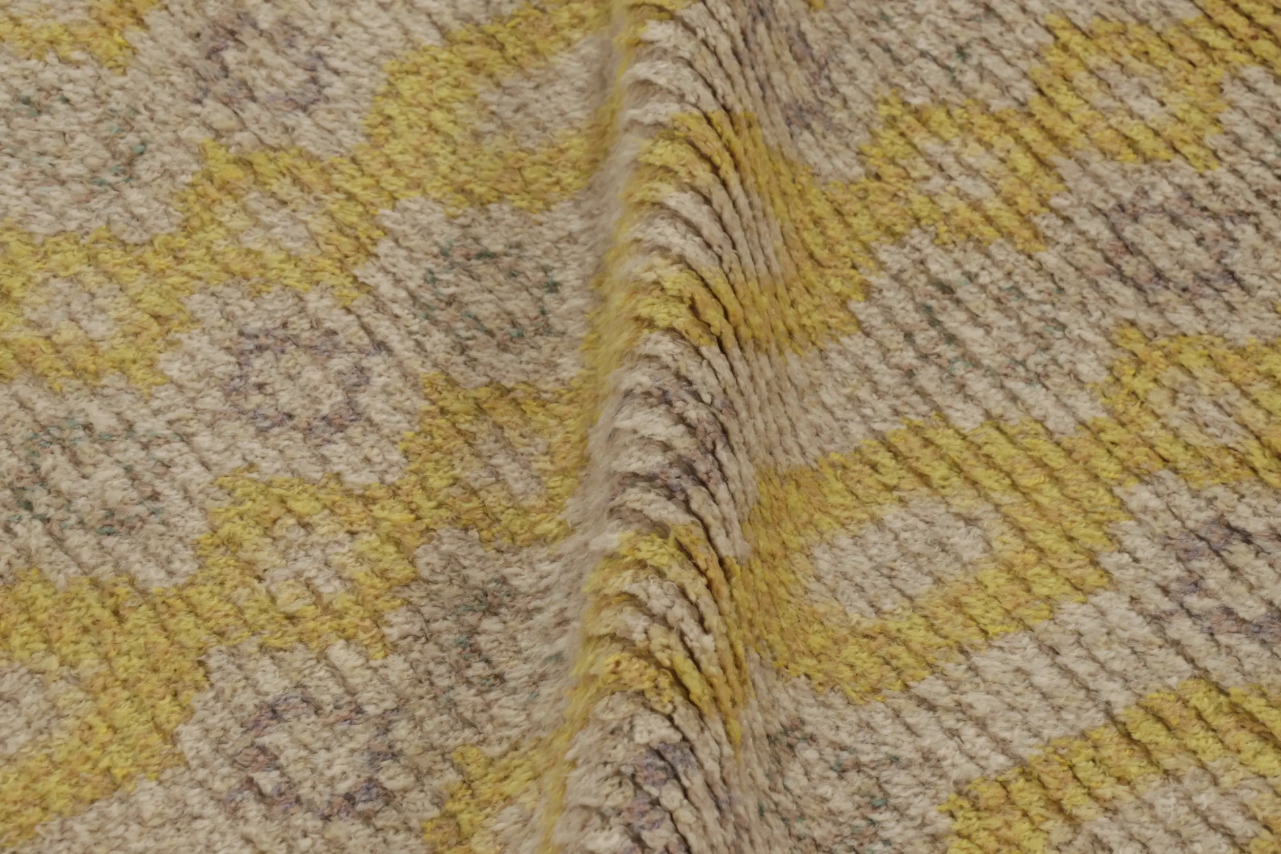 Vintage Swedish Geometric Rug