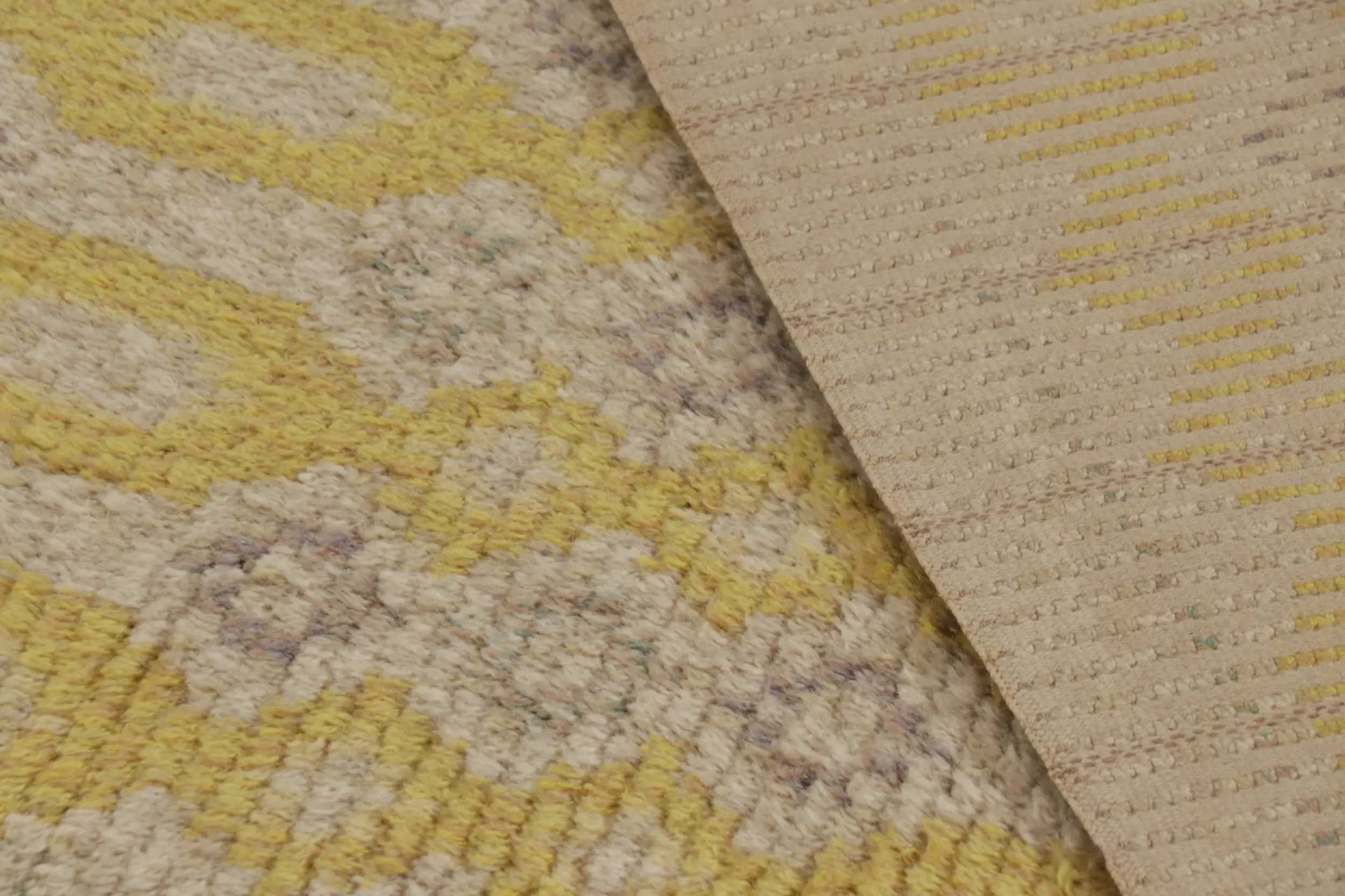 Vintage Swedish Geometric Rug