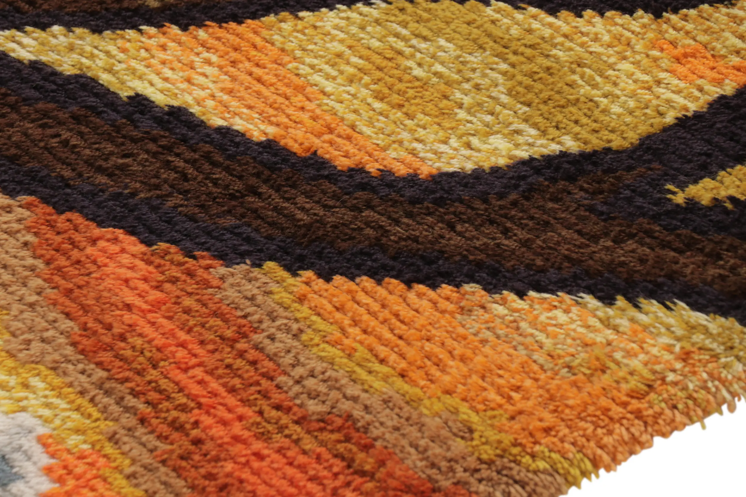 Vintage Swedish Pictorial Rug, Mid-Century Scandinavian