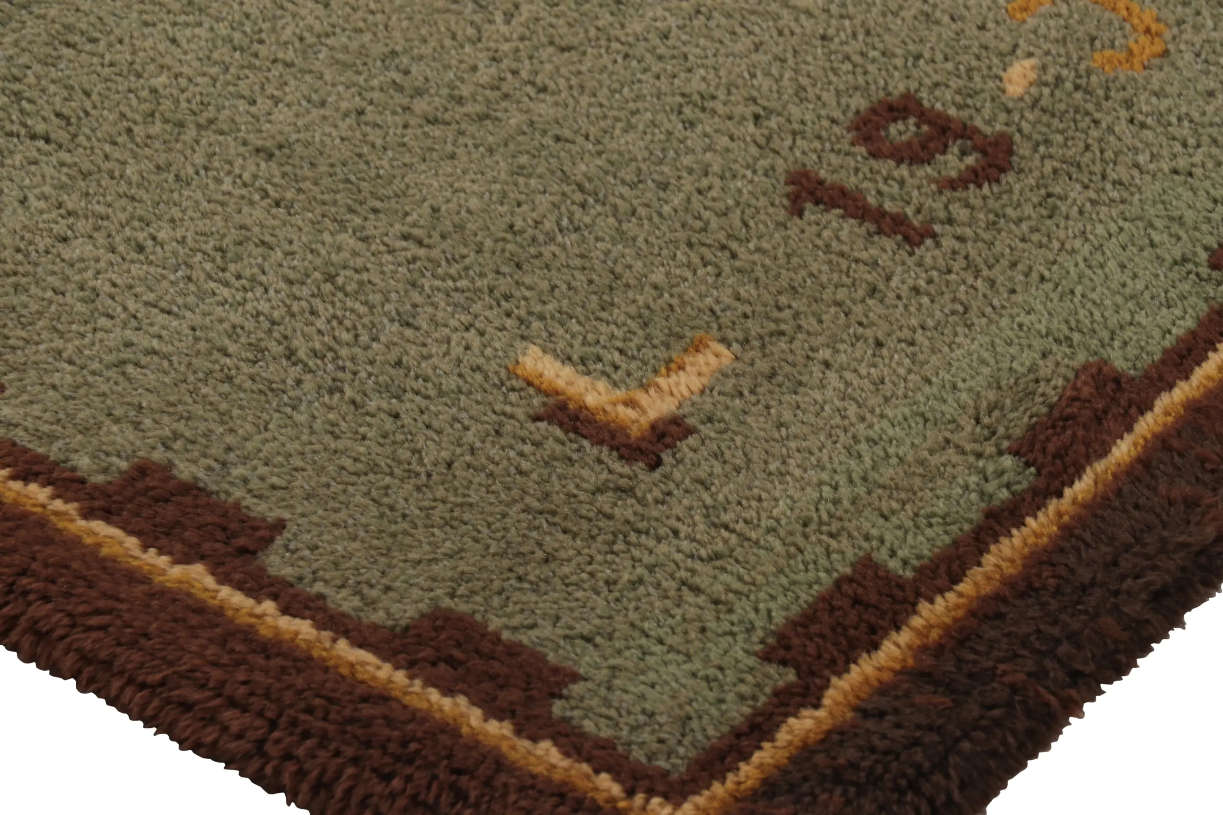 Vintage Swedish Geometric Rug