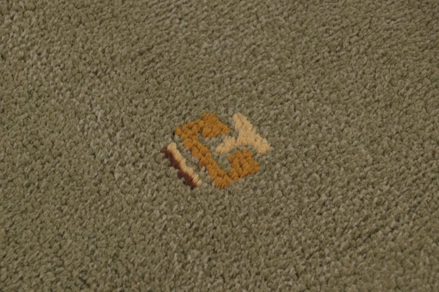 Vintage Swedish Geometric Rug