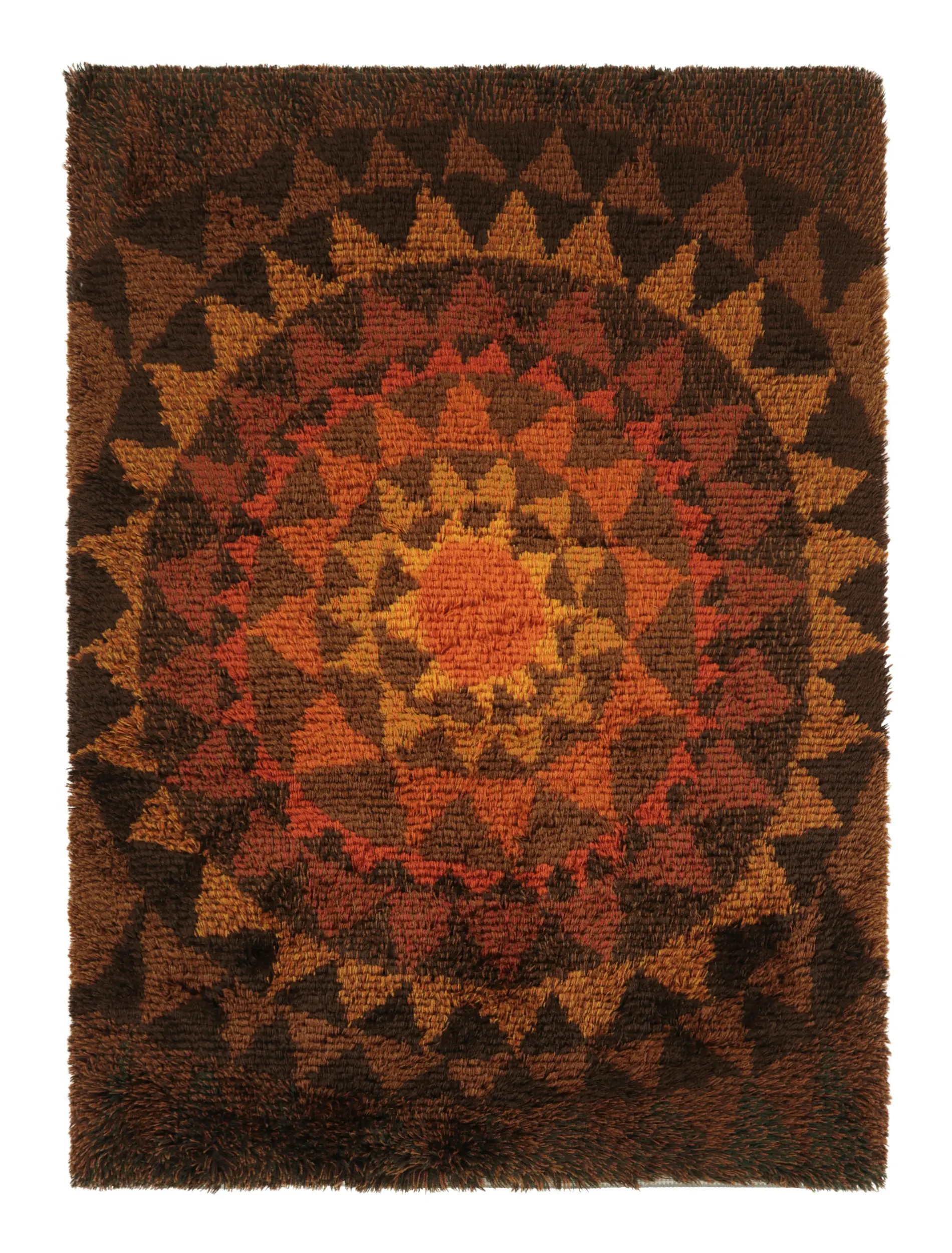 Vintage Swedish Abstract Rug