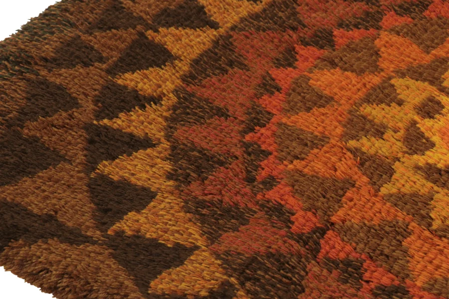 Vintage Swedish Abstract Rug
