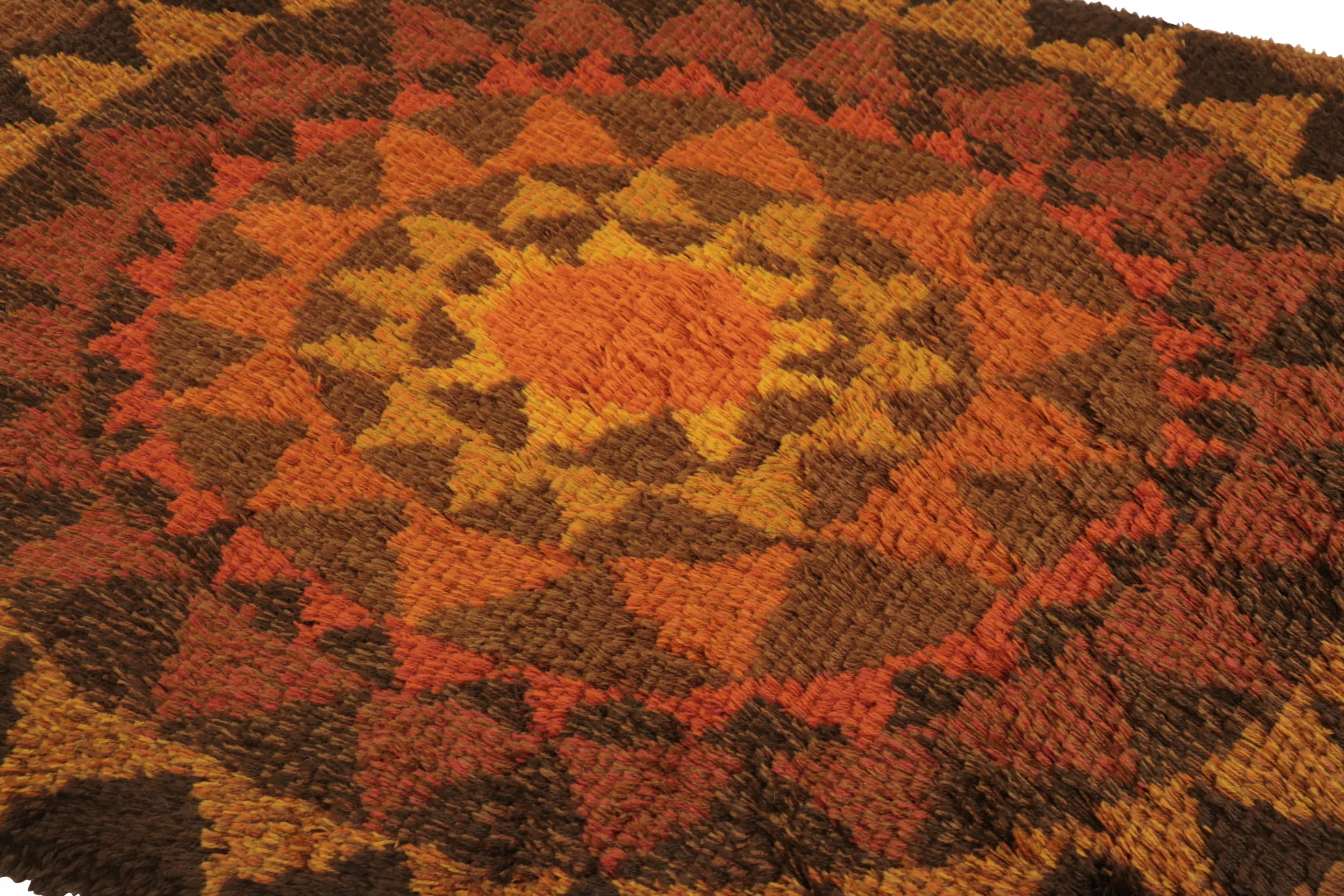 Vintage Swedish Abstract Rug