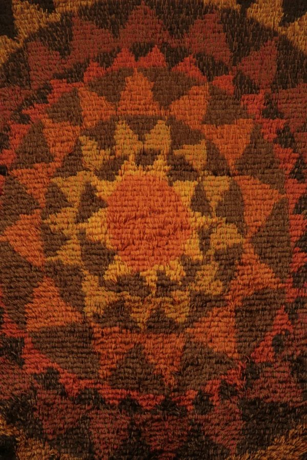 Vintage Swedish Abstract Rug